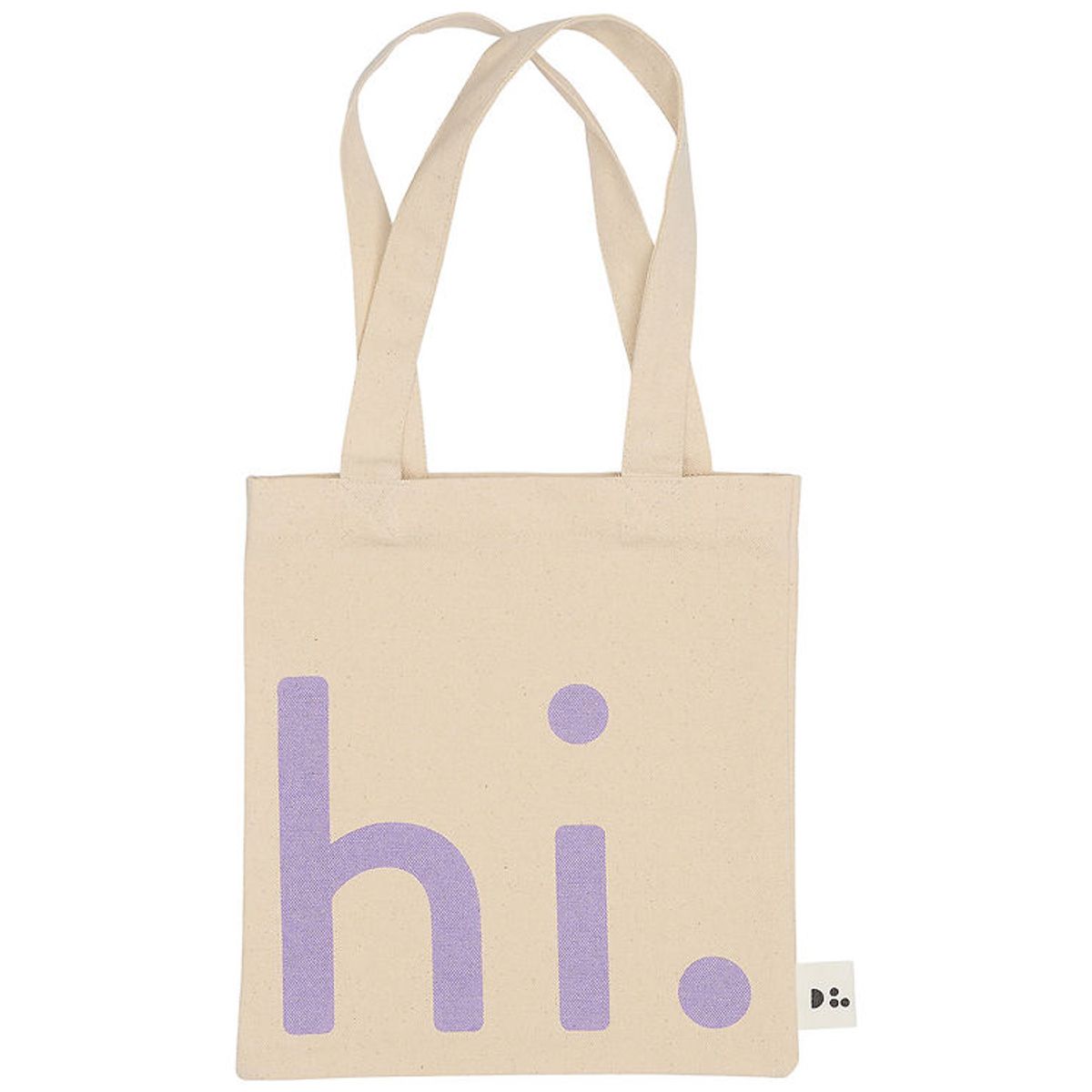 Design Letters Shopper - Lille - Hi - Natur/Lilla