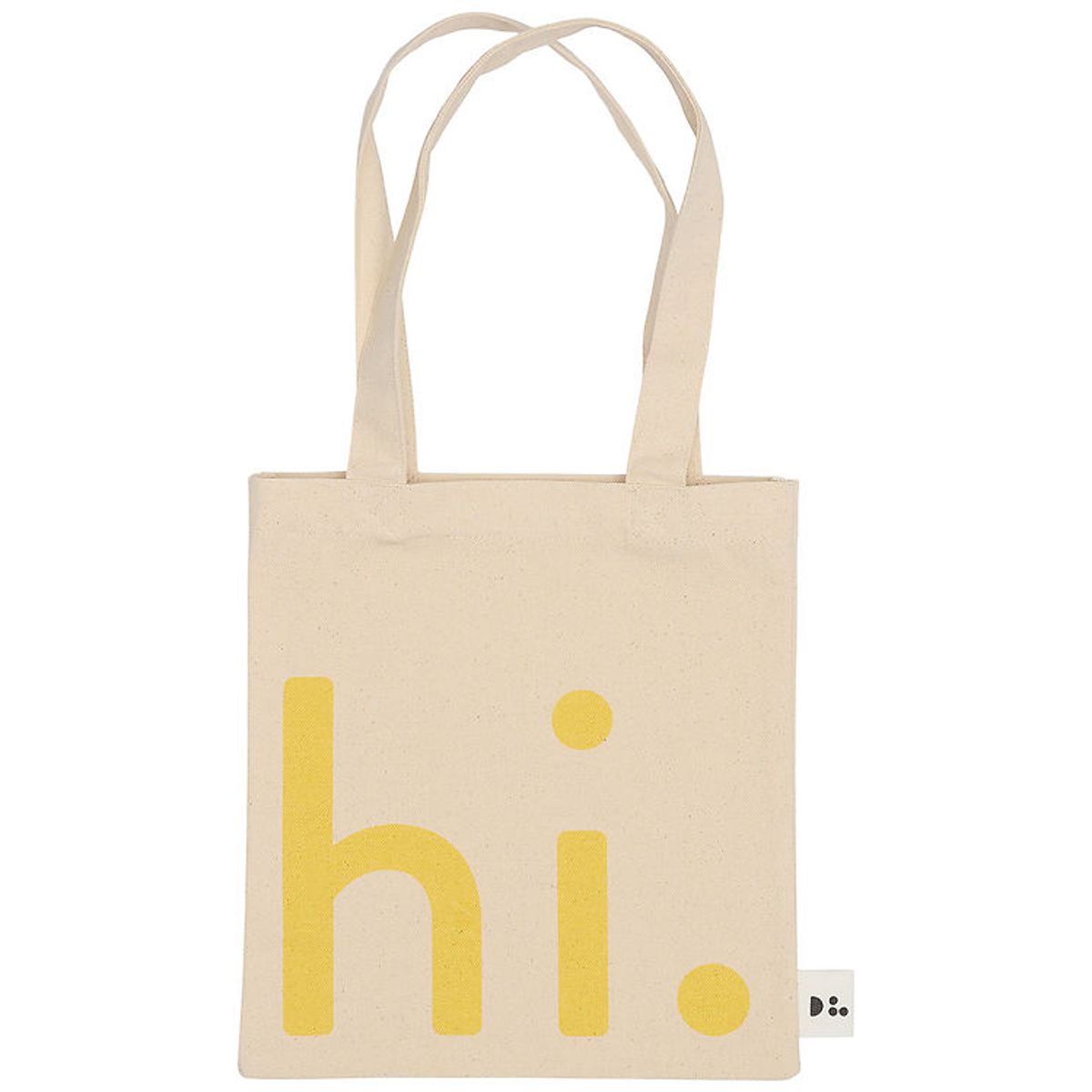 Design Letters Shopper - Lille - Hi - Natur/Gul