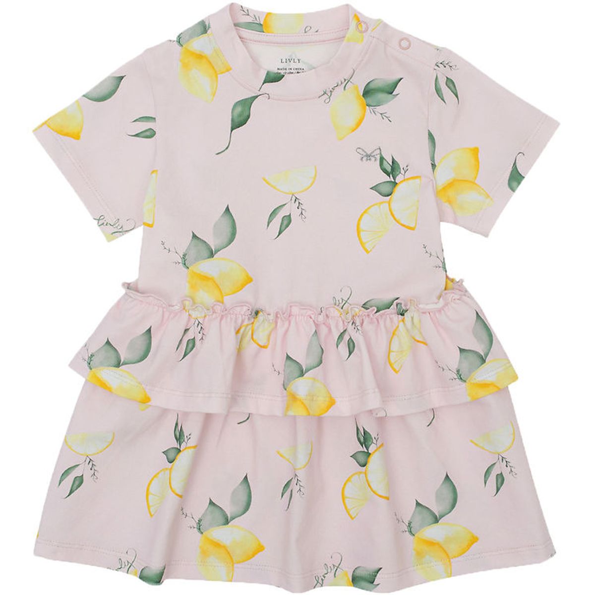 Livly Kjole - Lilly - Lemons/Light Mauve