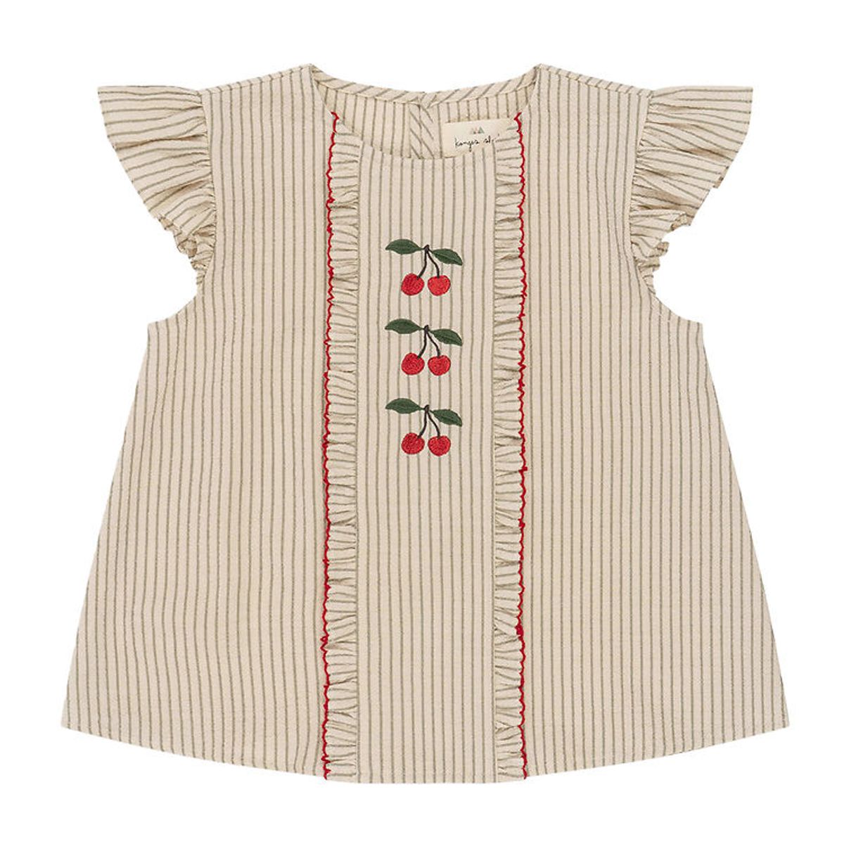 Konges Sløjd Top - Ellie Frill - Tea Stripe