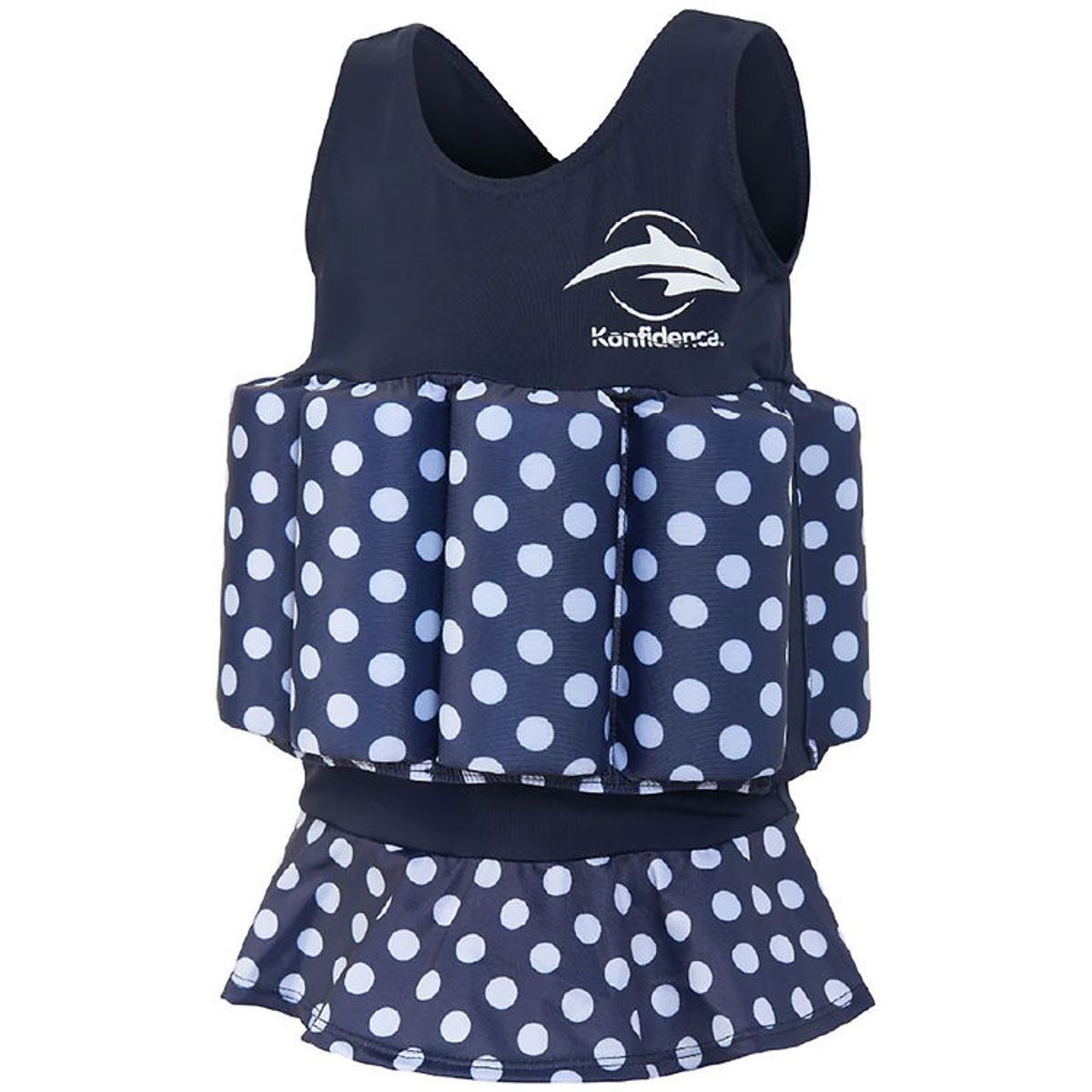 Konfidence Svømmedragt - UV40+ - Navy/Polka