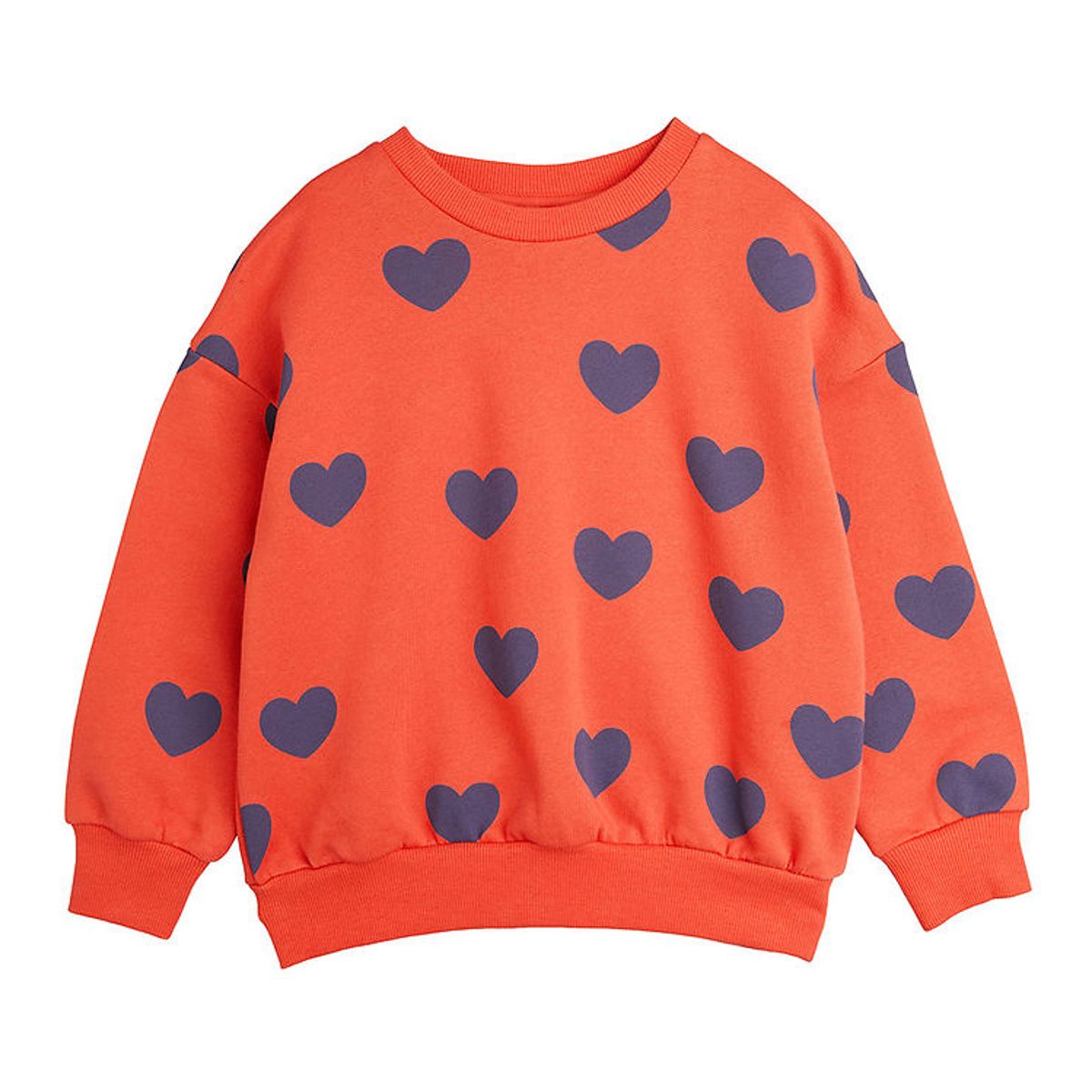 Mini Rodini Sweatshirt - Hearts Aop - Rød