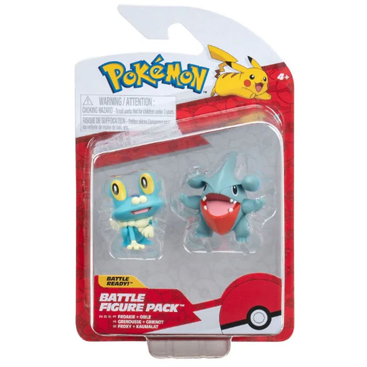 Pokémon Figurer - 2-pak - Battle Figure - Gible/Froakie