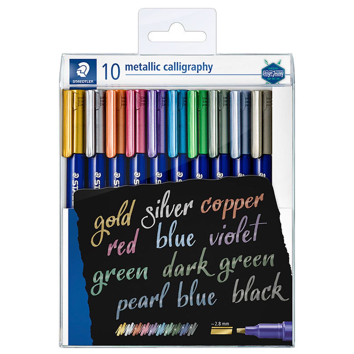 Staedtler Tuscher - Metallic Calligraphy - 2,8 mm - 10 stk