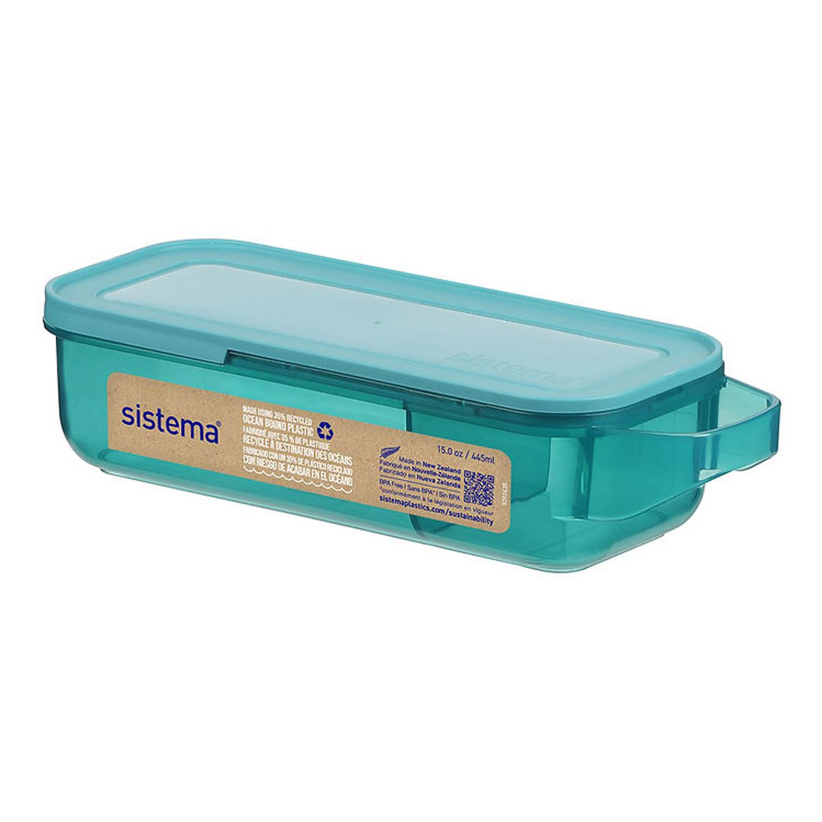 Sistema Madkasse - Slide And Snack - 445 ml - Grøn