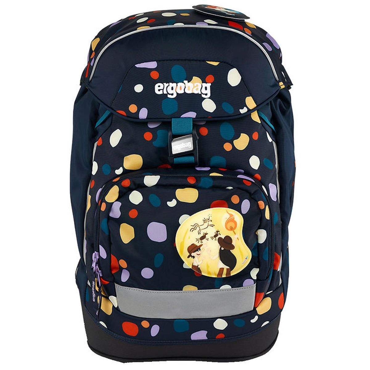 Ergobag Skoletaske - Prime - Mosaic Stone Bear