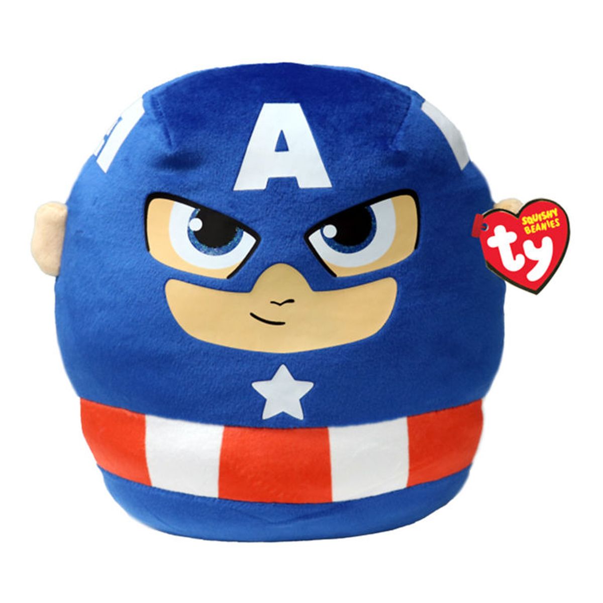 Ty Bamse - Squishy Beanies - 25 cm - Marvel Captain America