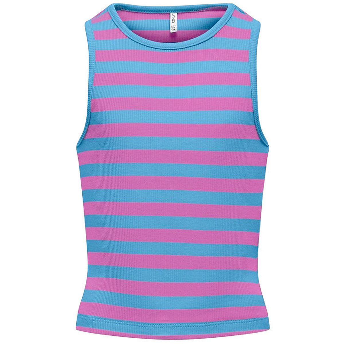 Kids Only Top - Rib - KogNessa - Azure Blue/Rosebud