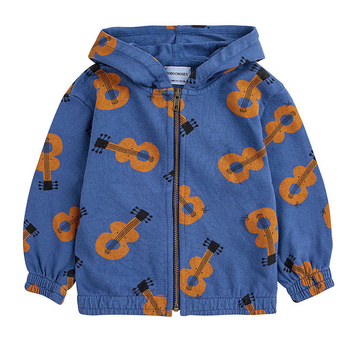 Bobo Choses Sweatcardigan - Navy Blue m. Guitarer