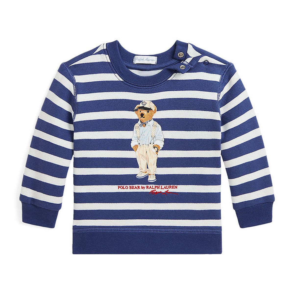 Polo Ralph Lauren Sweatshirt - Hemingway - Navy/Hvidstribet m. B