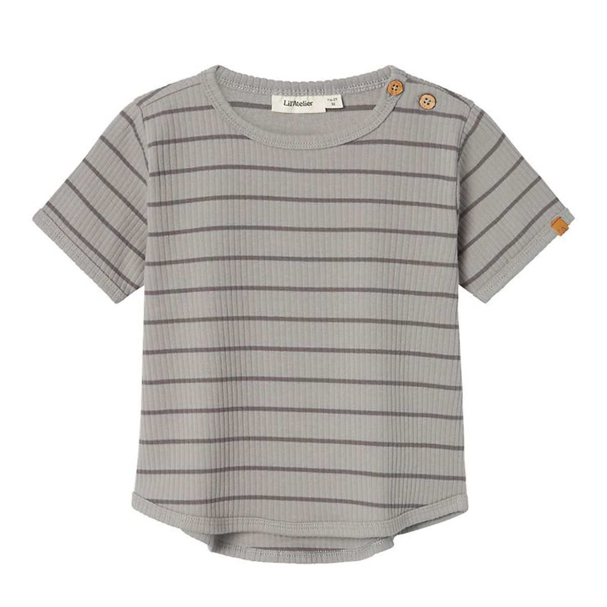 Lil' Atelier T-shirt - Rib - NmmKail - Limestone