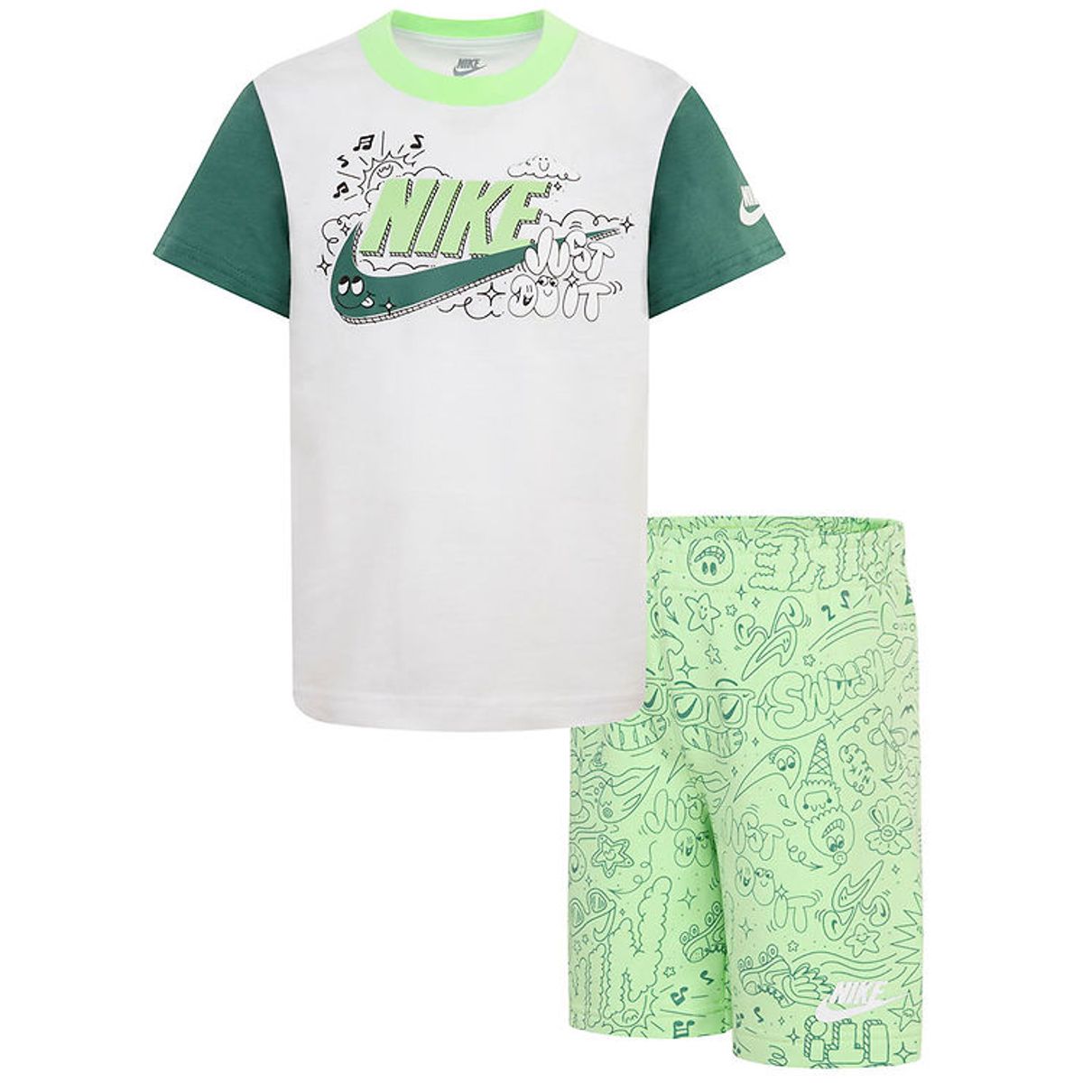 Nike Shortssæt - Shorts/T-shirt - Vapor Green