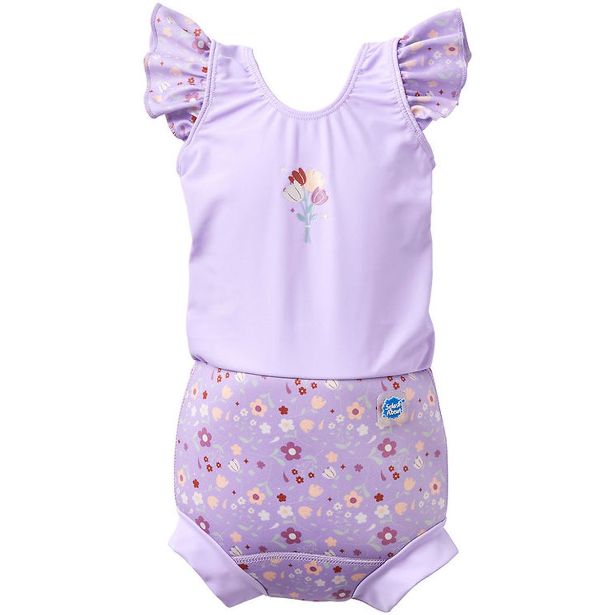 Splash About Blebadedragt - Happy Nappy Costume - Lilac Spring