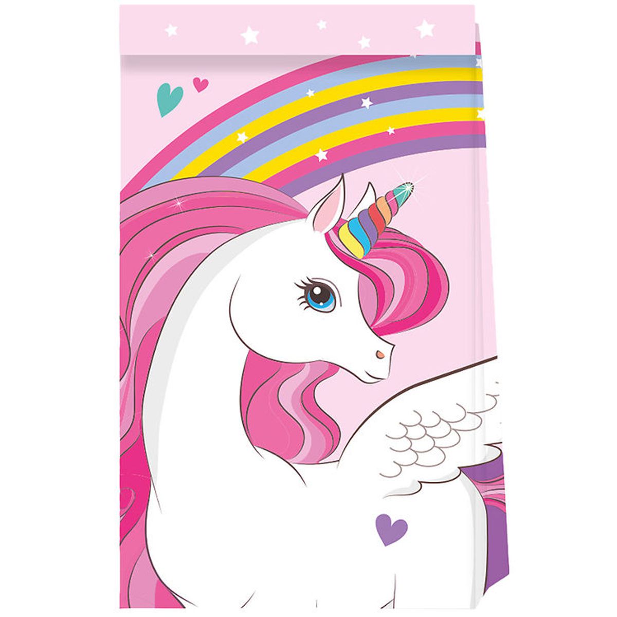 Decorata Party Slikposer - 4-pak - Unicorn Rainbow Colors