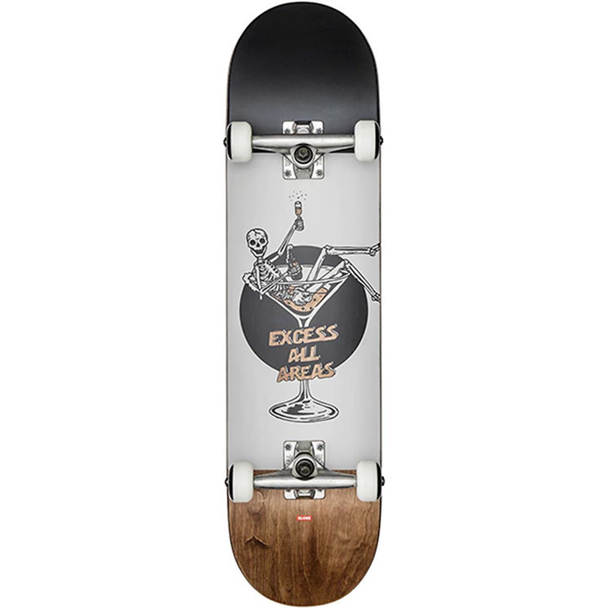 Globe Skateboard - 8'' - G1 Excess - Hvid/Brun