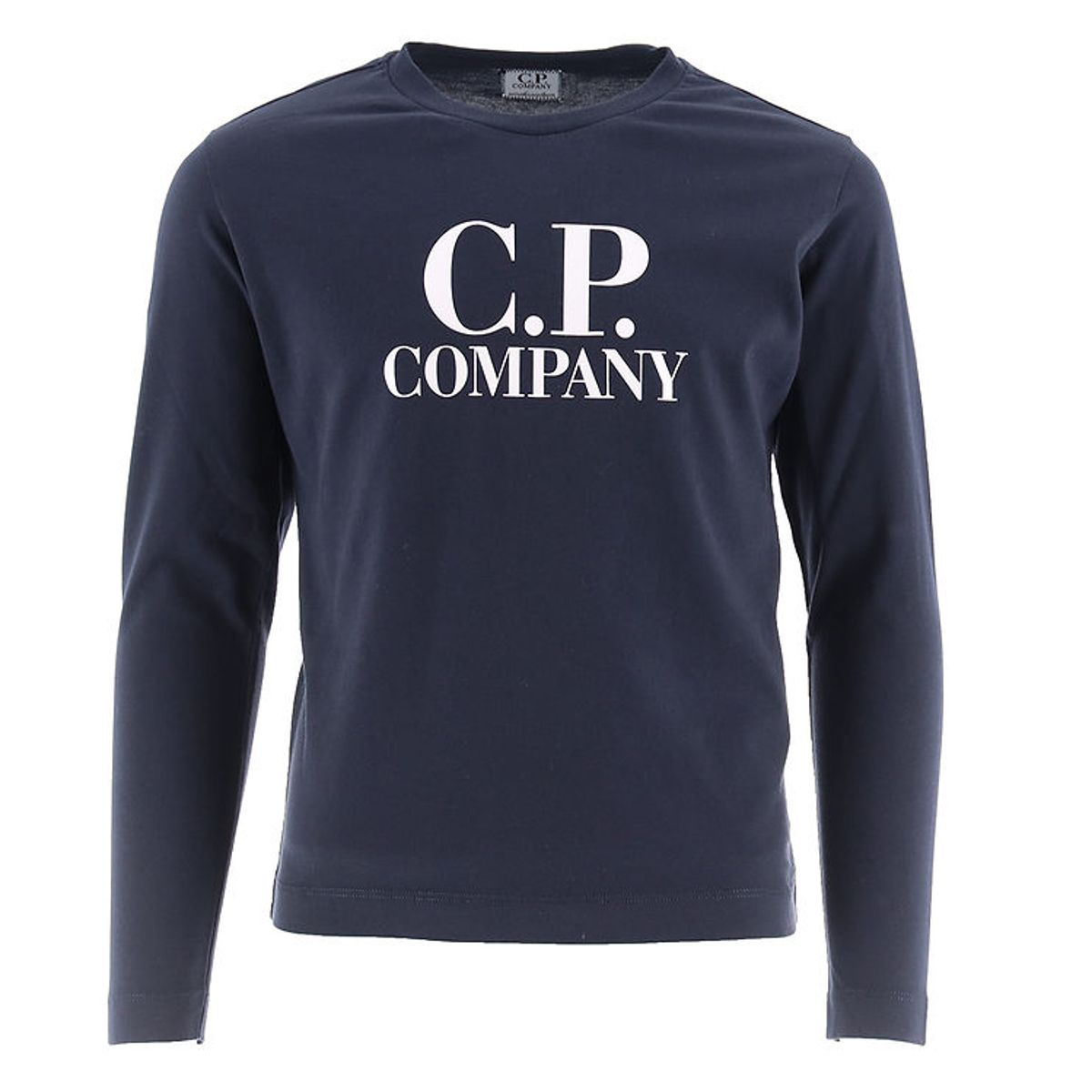 C.P. Company Bluse - Total Eclipse Blue/Hvid m. Logo