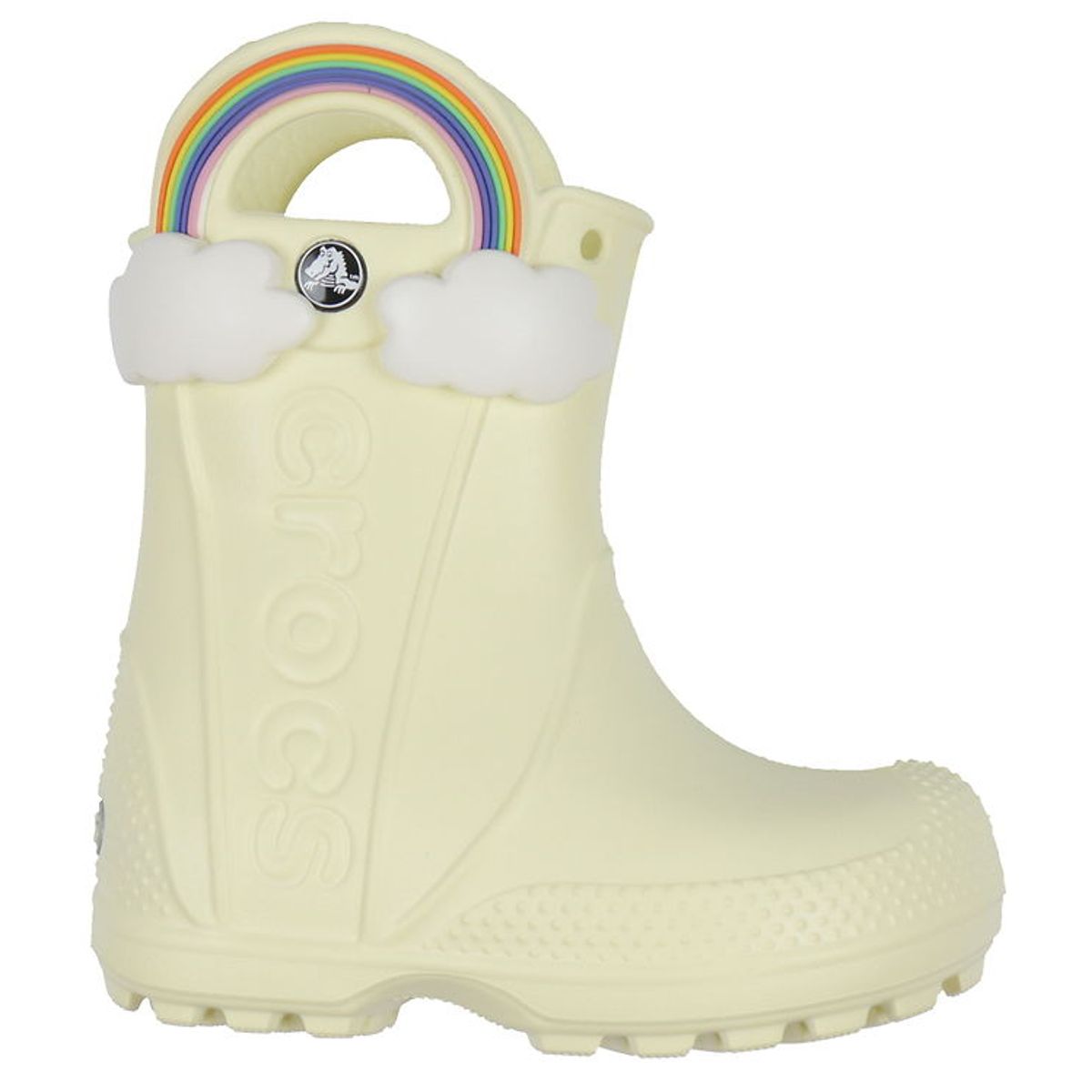 Crocs Gummistøvler - Handle It Rainbow Rain Boot K - Buttercream