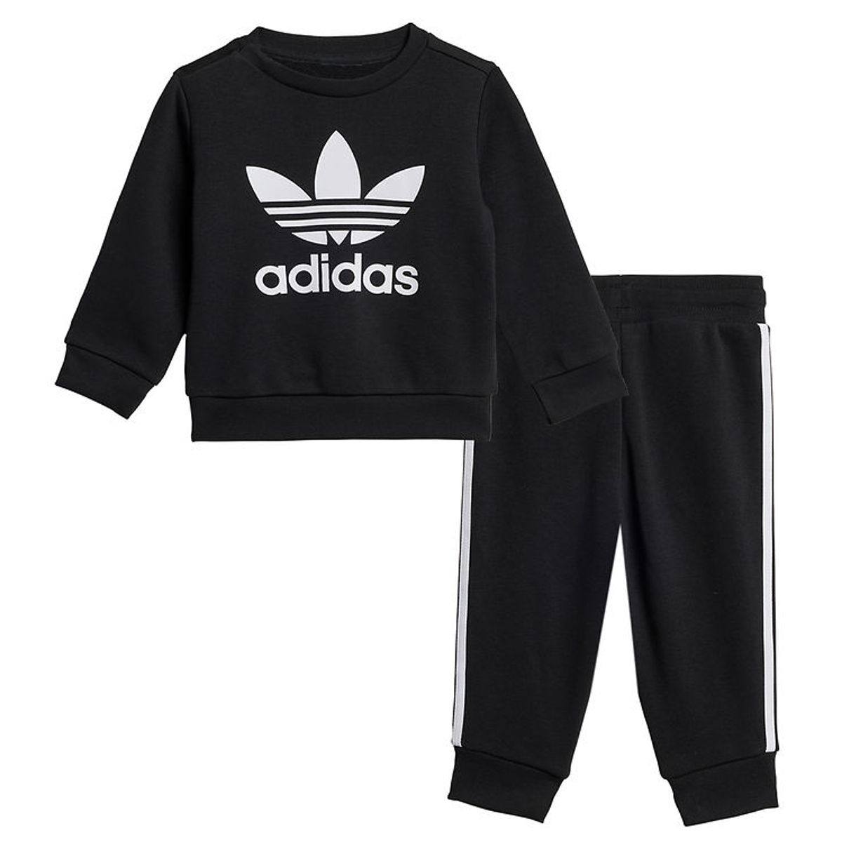 adidas Originals Sweatsæt - Crew - Sort/Hvid