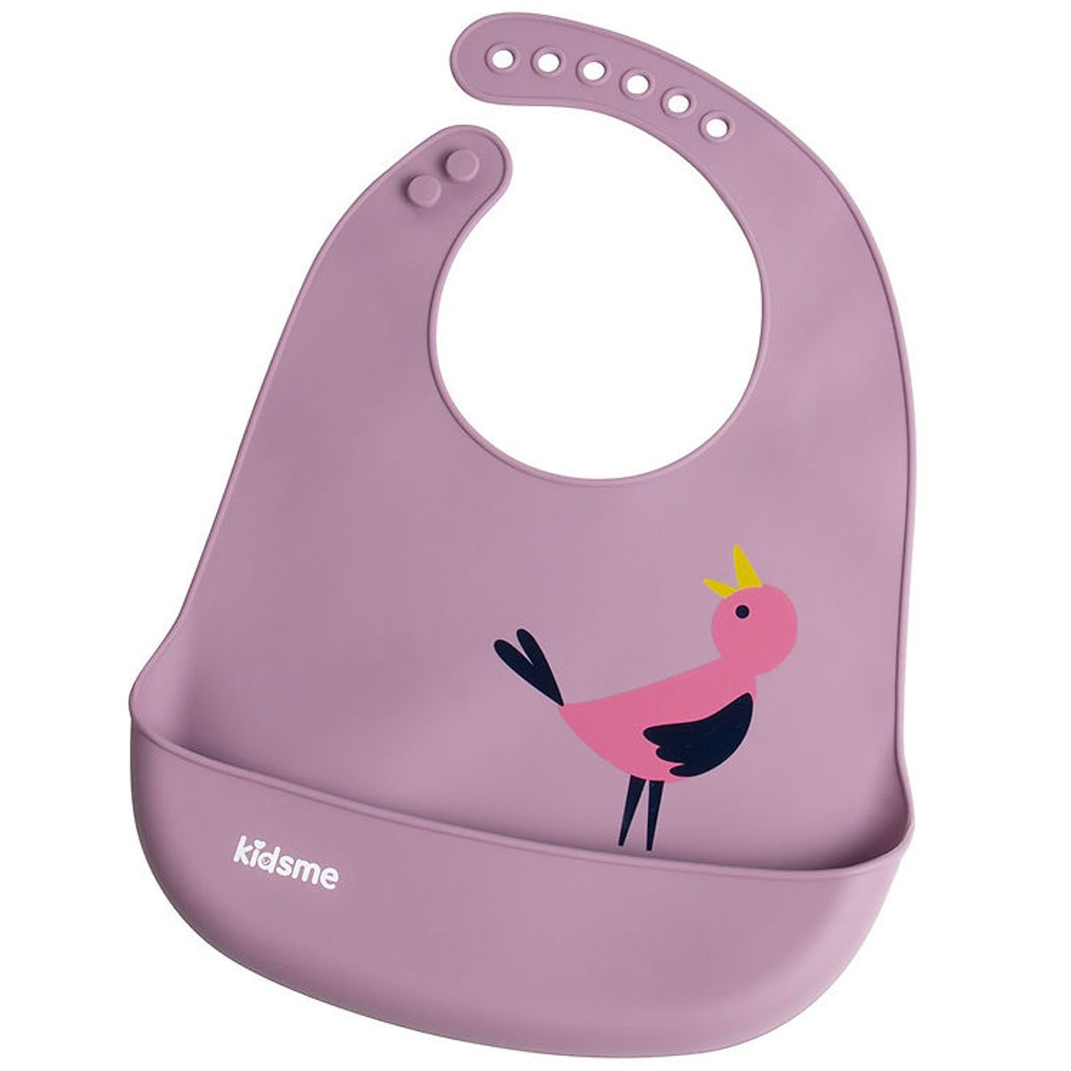 KidsMe Hagesmæk - Easy Clean Bib - Plum