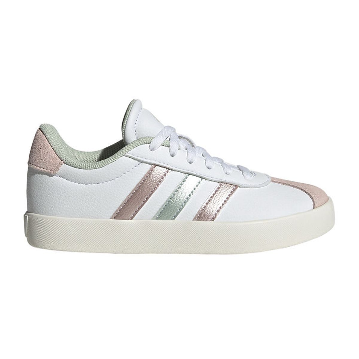 adidas Performance Sko - VL Court 3.0 K - Hvid/Rosa/Grøn