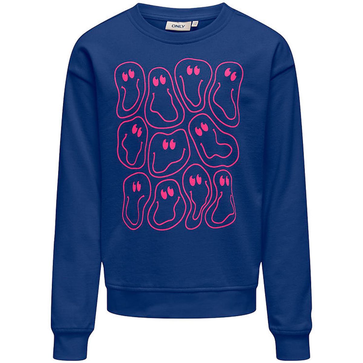 Kids Only Sweatshirt - KogLissie - Sodalite Blue/Heads/Fuchsia P