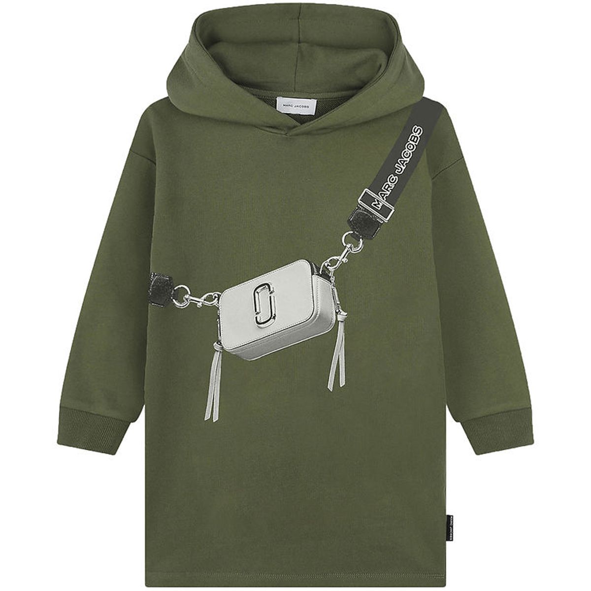 Little Marc Jacobs Sweatkjole - Winter Moss/Hvid m. Taske