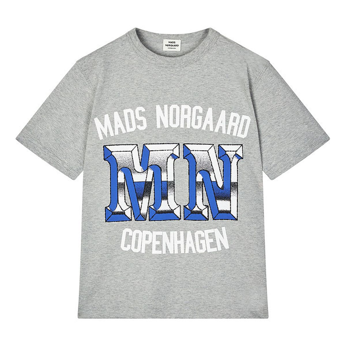 Mads Nørgaard T-shirt - Theo - Light Grey Melange