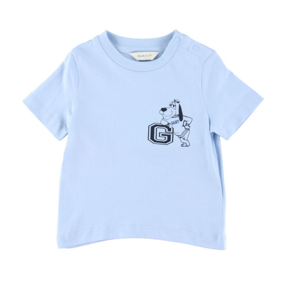 GANT T-shirt - Fresh Blue m. Hund