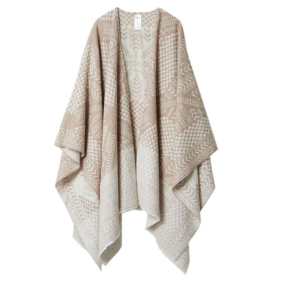 Lala Berlin Poncho - Uld - Pineo - Heritage Star Sand