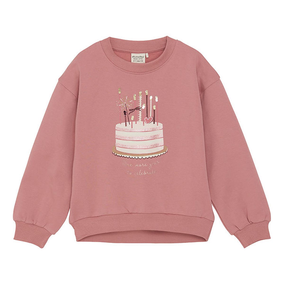 Minymo Sweatshirt - Dusty Rose m. Lagkage