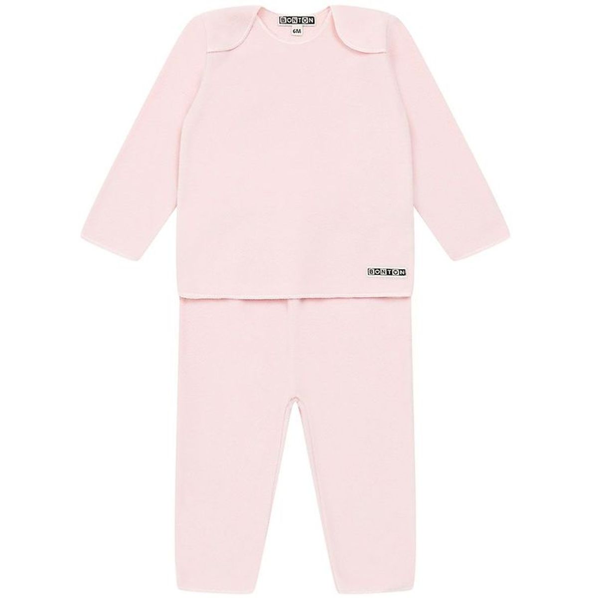 Bonton Sæt - Bluse/Bukser - Fleece - Rose