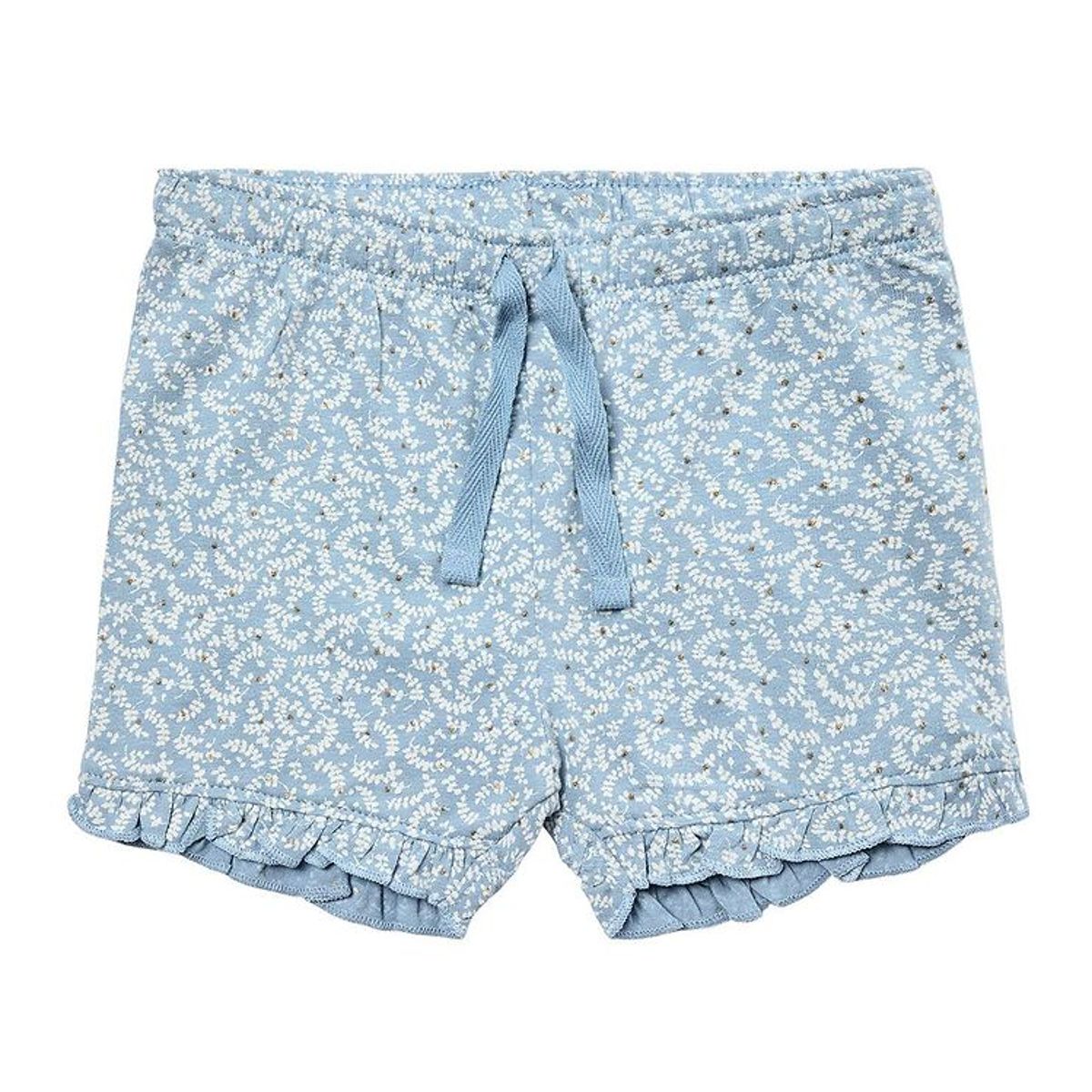 Petit by Sofie Schnoor Shorts - Lyseblå/Hvidblomstret m. Guld