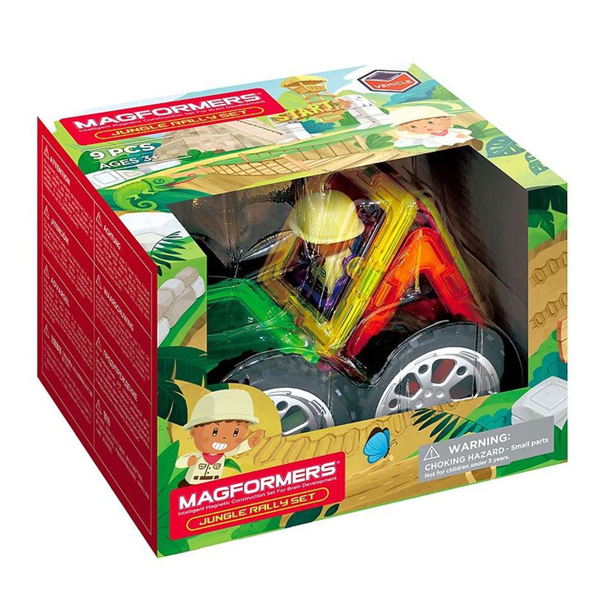 Magformers Magnetsæt - 9 stk - Jungle Rally