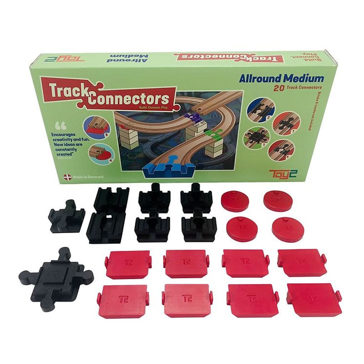 Toy2 Track Connectors - 20 stk. - Allround Medium