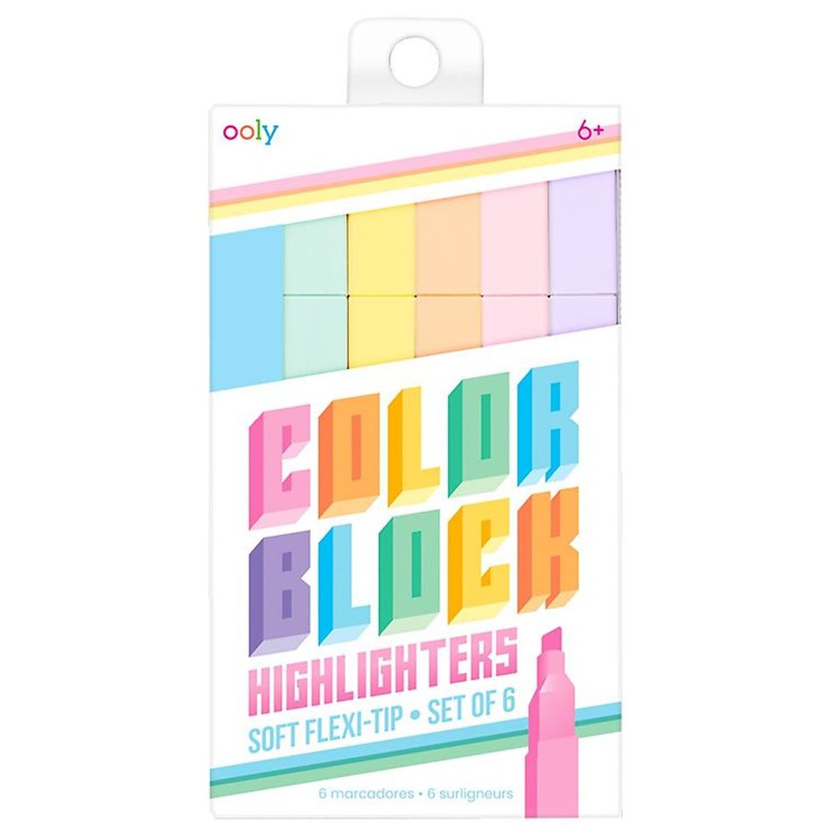 Ooly Overstregningstuscher - 6 Stk - Color Block Highlighters