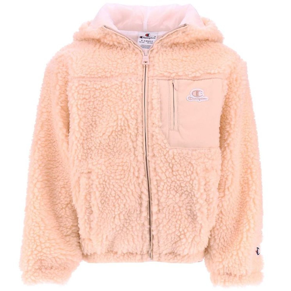 Champion Cardigan m. Hætte - Plys - Rosa