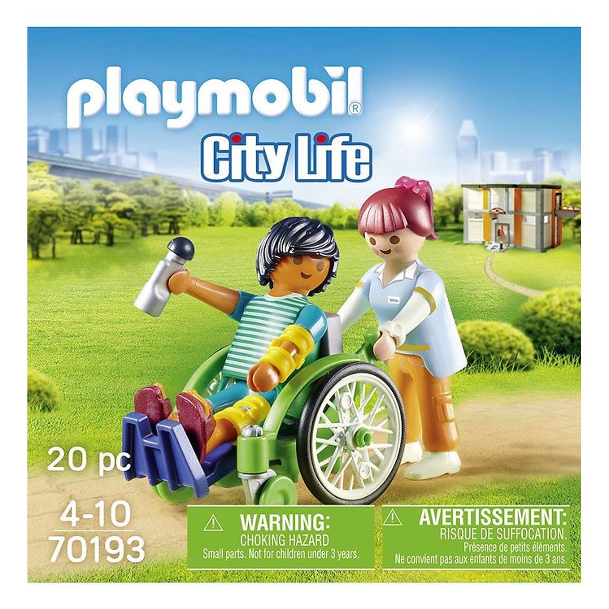 Playmobil City Life - Patient I Kørestol - 70193 - 20 Dele