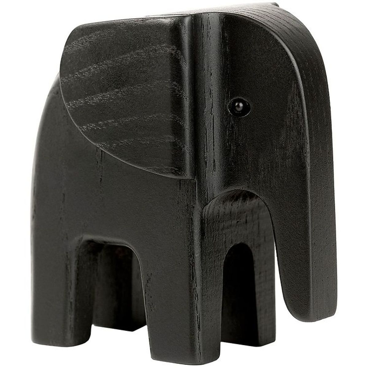 Novoform Træfigur - Baby Elephant - Black Stained