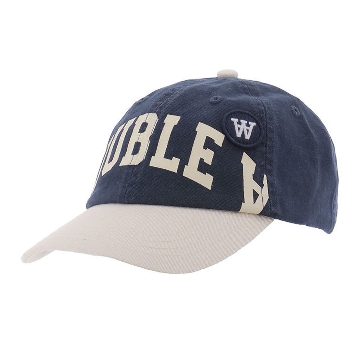 Wood Wood Kasket - Sim Arch Cap - Beige/Navy