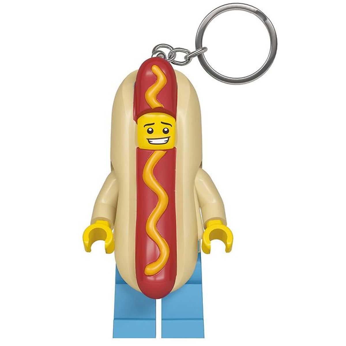 LEGO ® Nøglering m. Lommelygte - LEGO ® Hot Dog Man