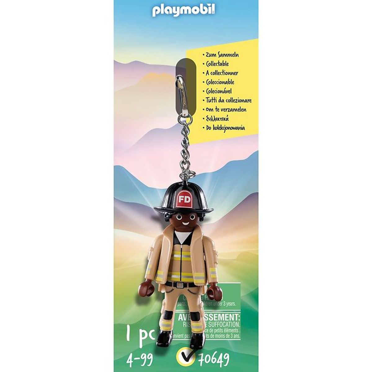 Playmobil Nøglering - Brandmand - 70649