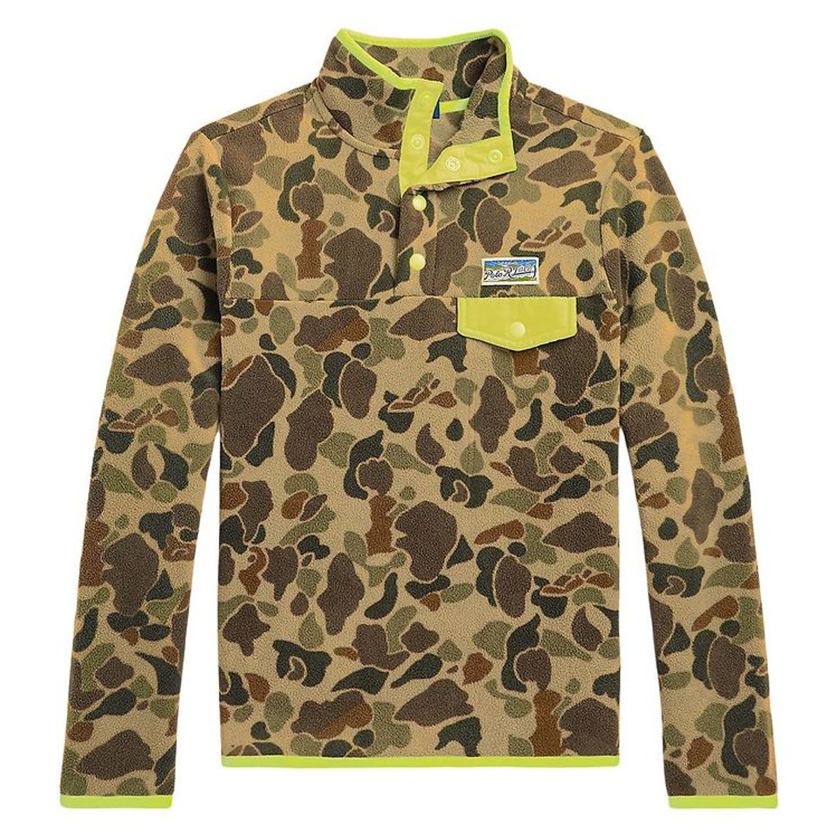 Polo Ralph Lauren Fleecejakke - Voyager - Armygrøn m. Camouflage