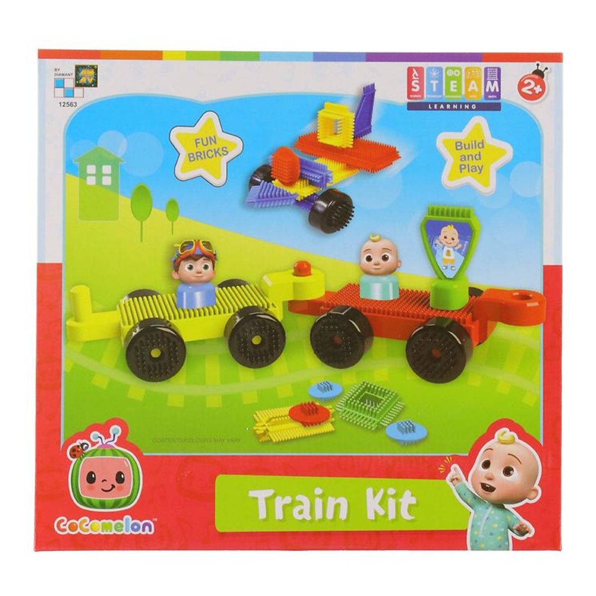 CoComelon Aktivitetslegetøj - Funbricks Train Kit