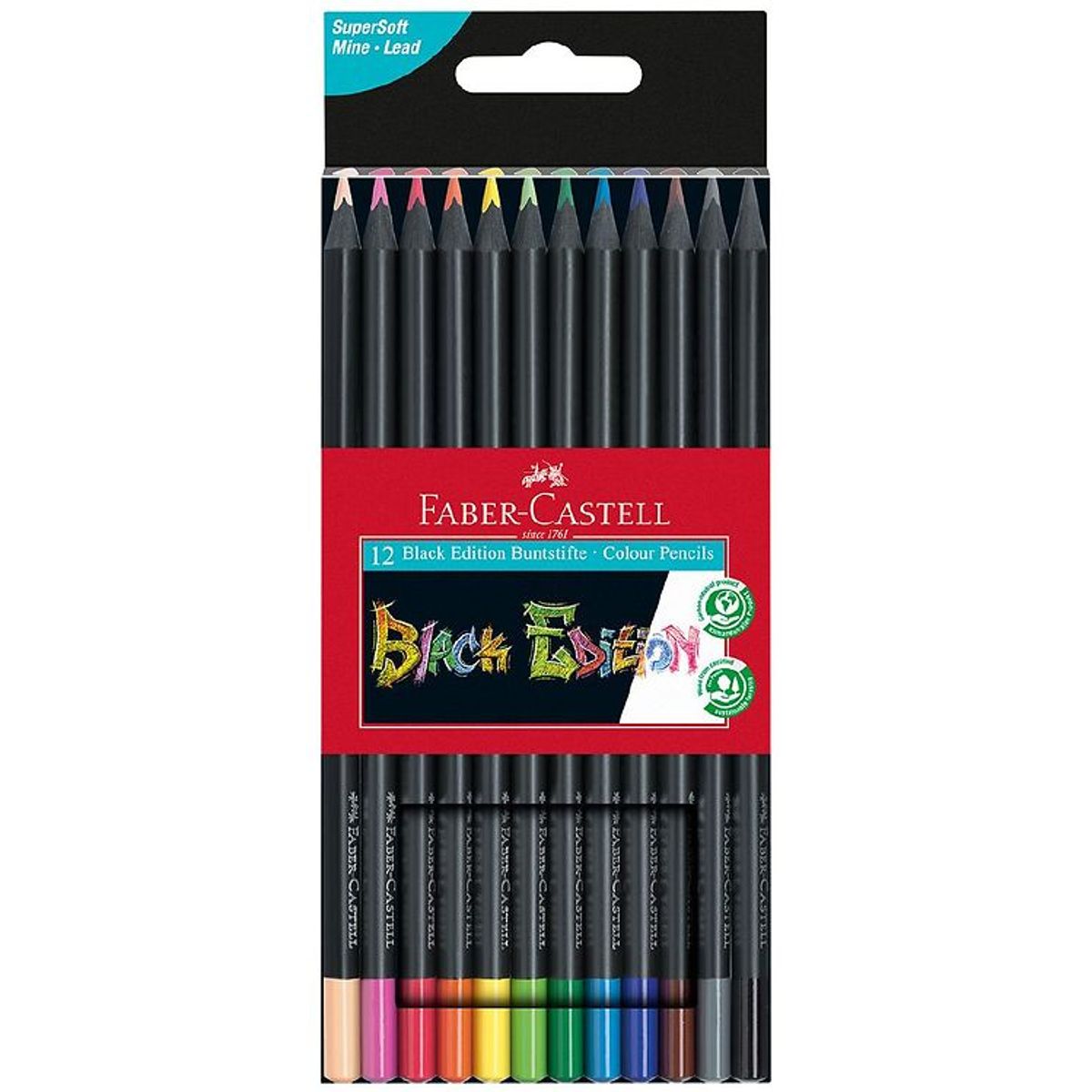 Faber-Castell Farveblyanter - 12 stk. - Trekantet - Multi