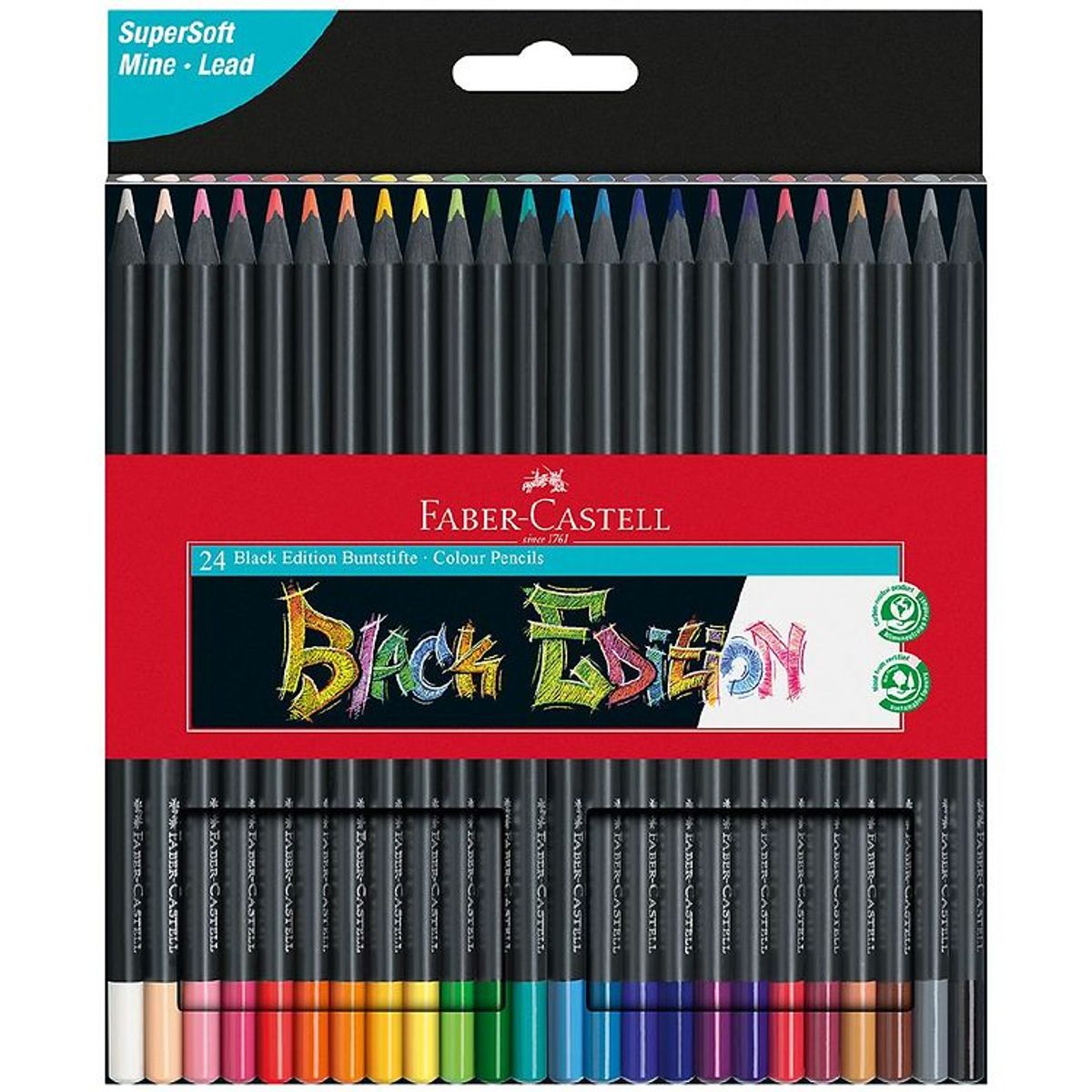 Faber-Castell Farveblyanter - 24 stk. - Trekantet - Multi