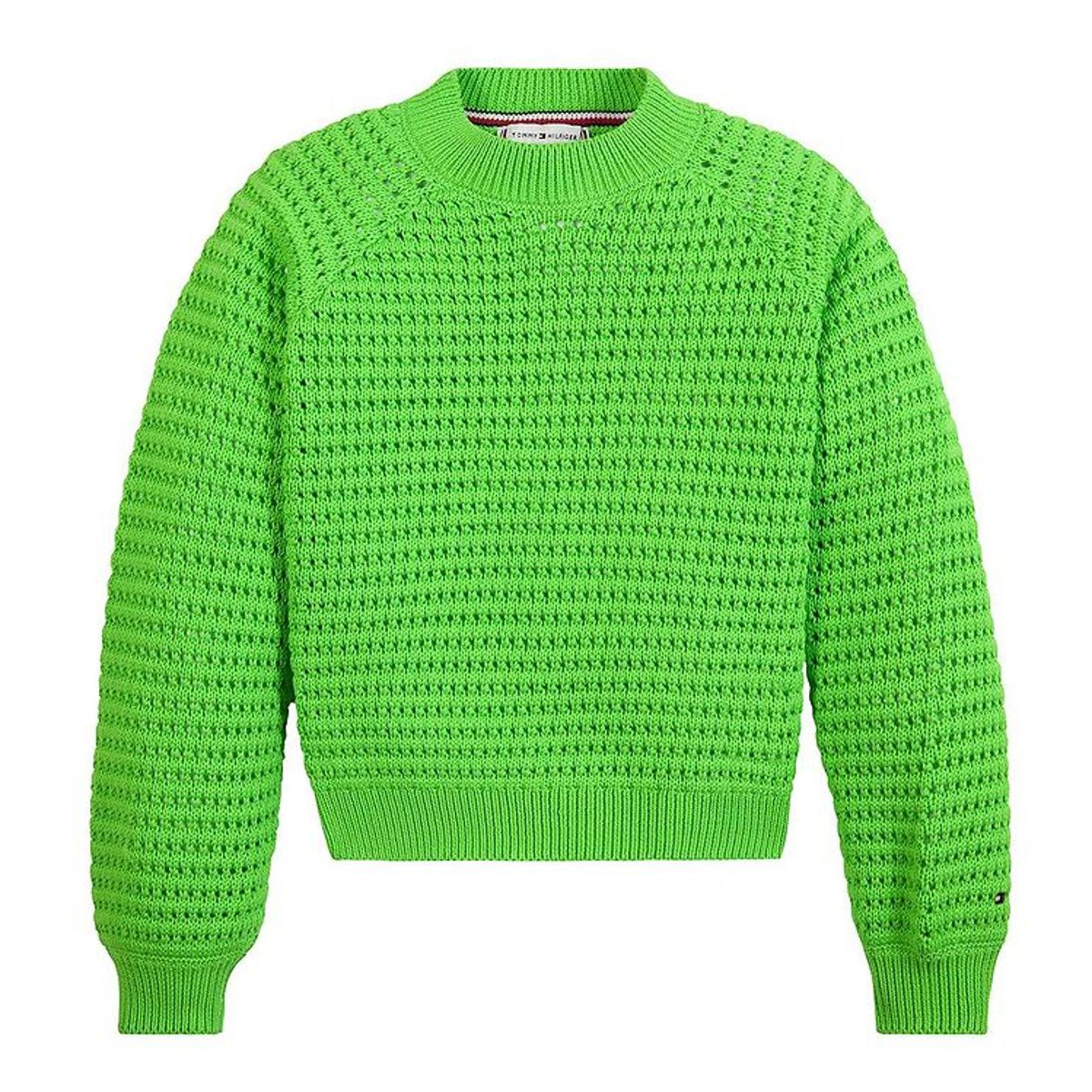 Tommy Hilfiger Bluse - Strik - Crochet - Spring Lime