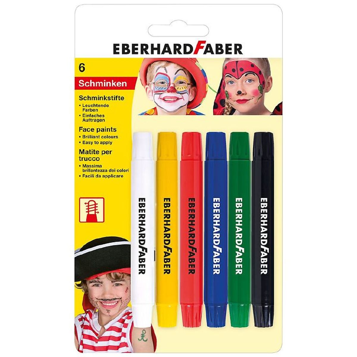 Eberhard Faber Ansigtsmaling - 6 Farver