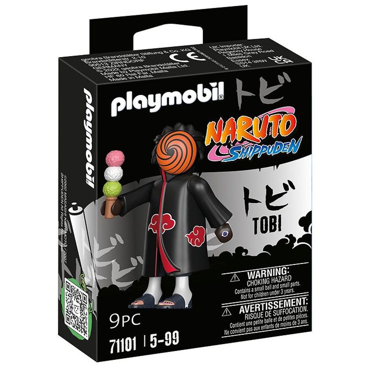 Playmobil Naruto - Tobi - 71101 - 9 Dele