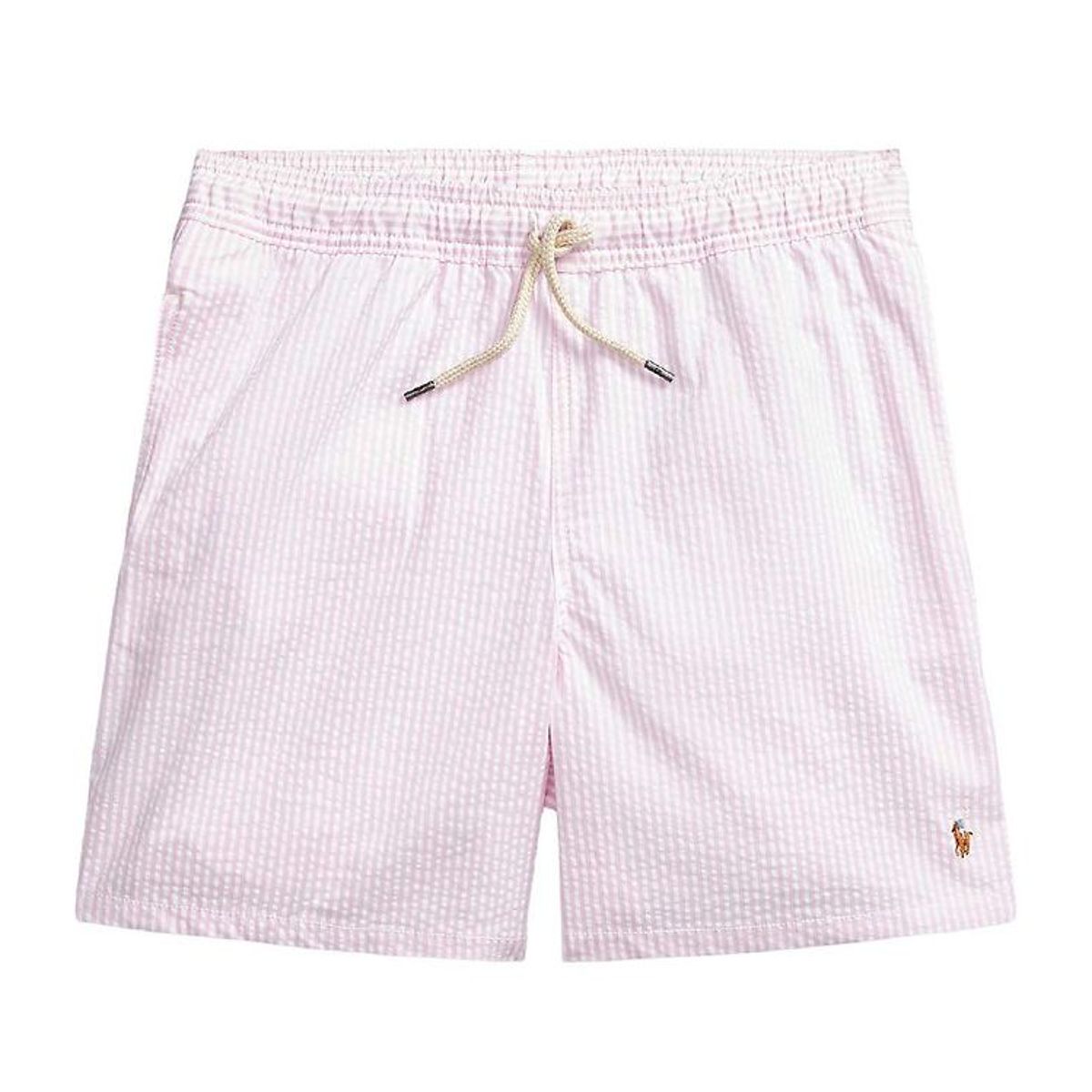 Polo Ralph Lauren Badeshorts - Classics II - Roesa/Hvidstribet