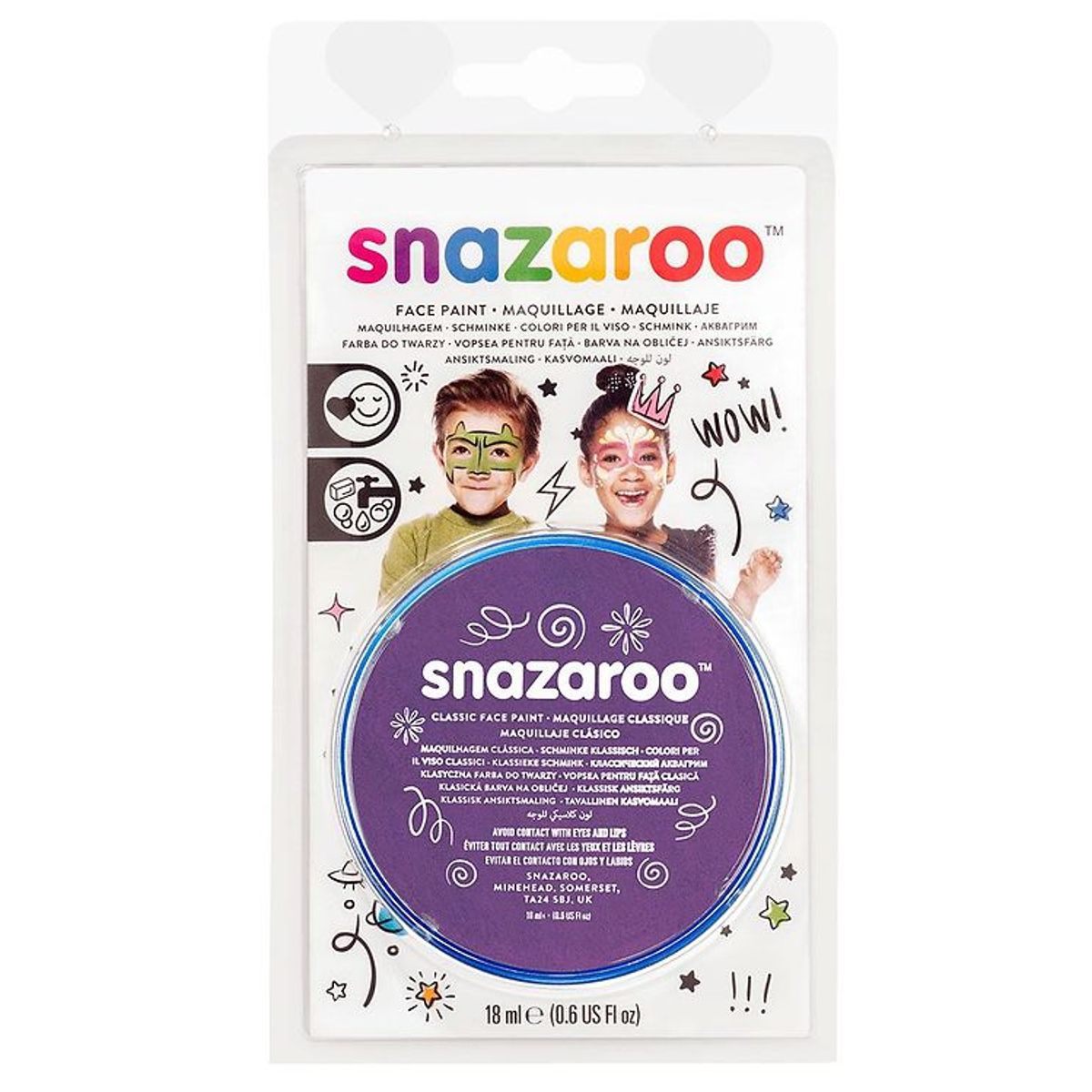 Snazaroo Ansigtsmaling - 18 ml - Purple